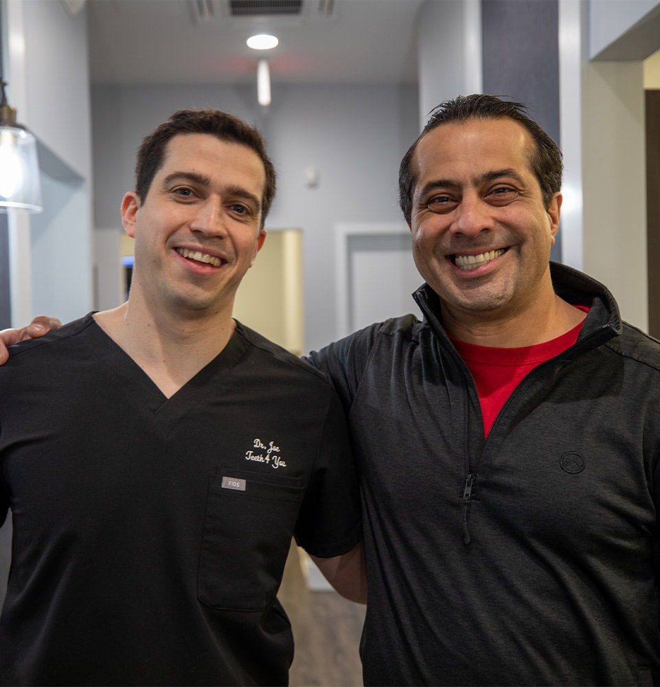 Dr. Joseph Faber and patient