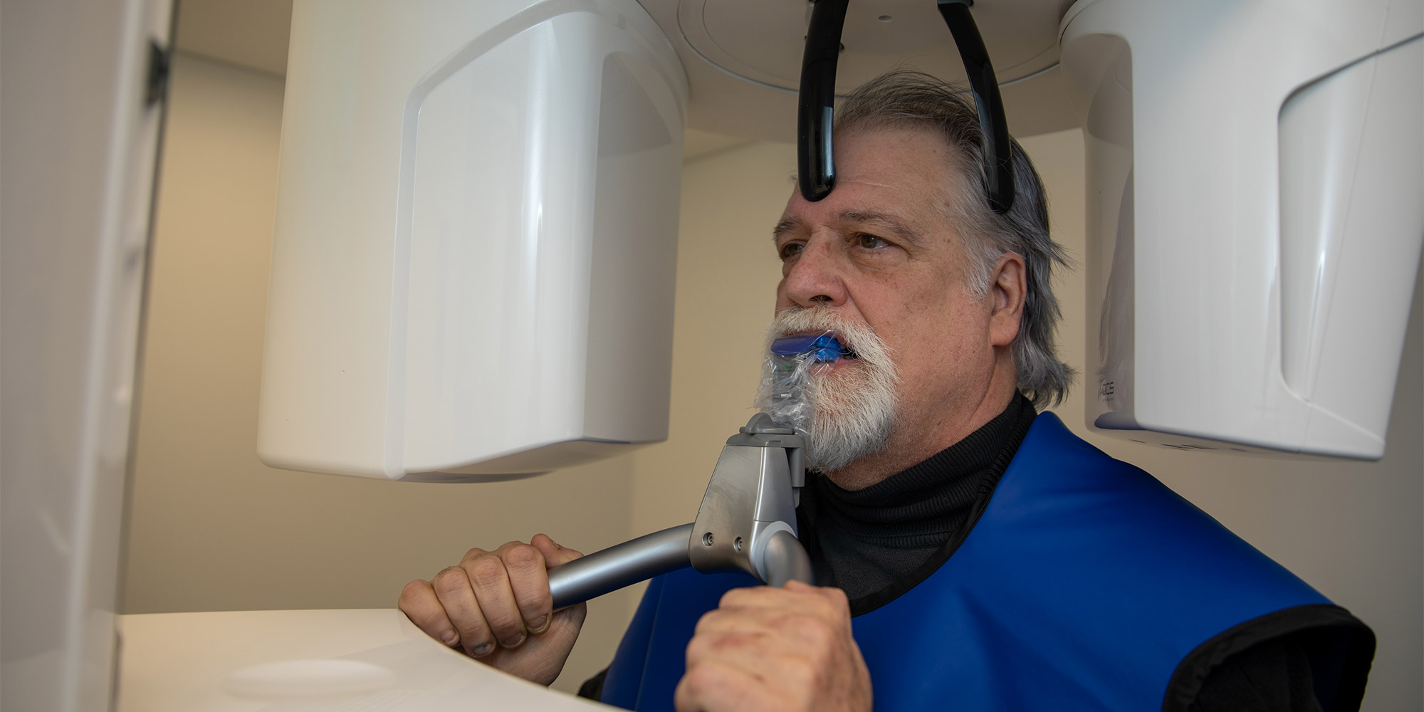 Patient using CBCT Scanner